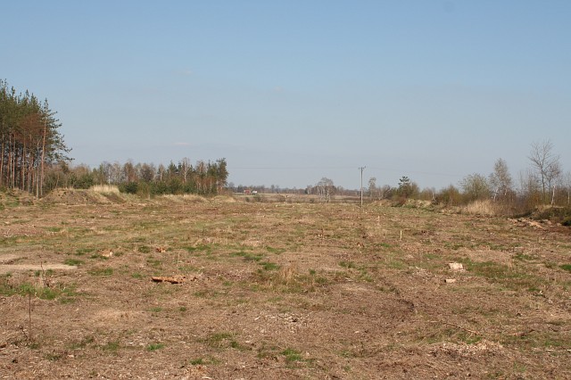 Budowa autostrady A4 - okolice Godzieszowa; widok w kierunku Bolesawca