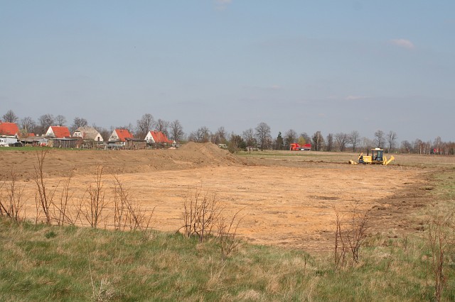 Budowa autostrady A4 - Wykroty; widok w kierunku Bolesawca