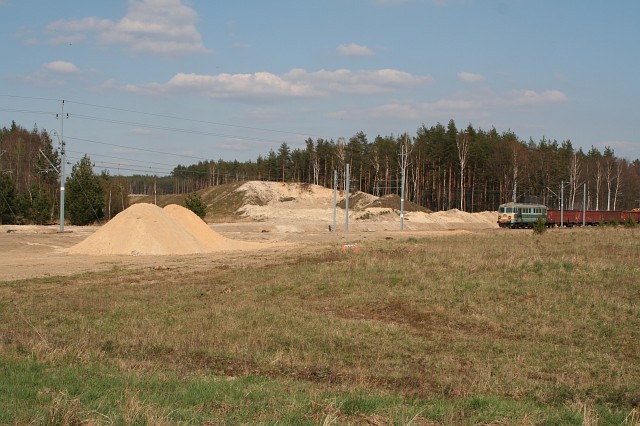 Budowa autostrady A4 - Czerna; widok w kierunku Bolesawca