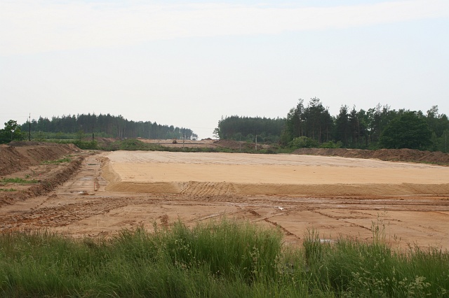 Budowa autostrady A4 - Wykroty; widok w kierunku Jdrzychowic