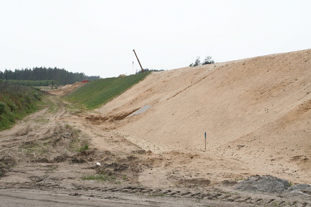 Budowa autostrady A4 - Wykroty; widok w kierunku Jdrzychowic