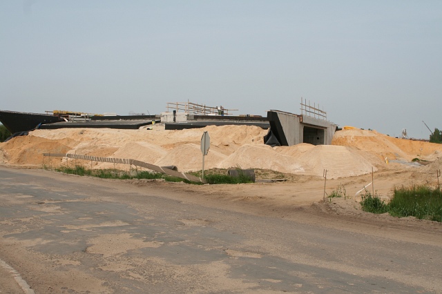 Budowa autostrady A4 - Wykroty; widok w kierunku Bolesawca