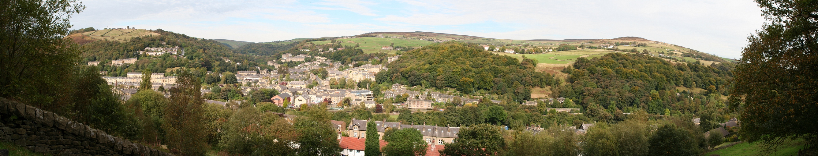 Panorama of Hebden Bridge, West Yorkshire